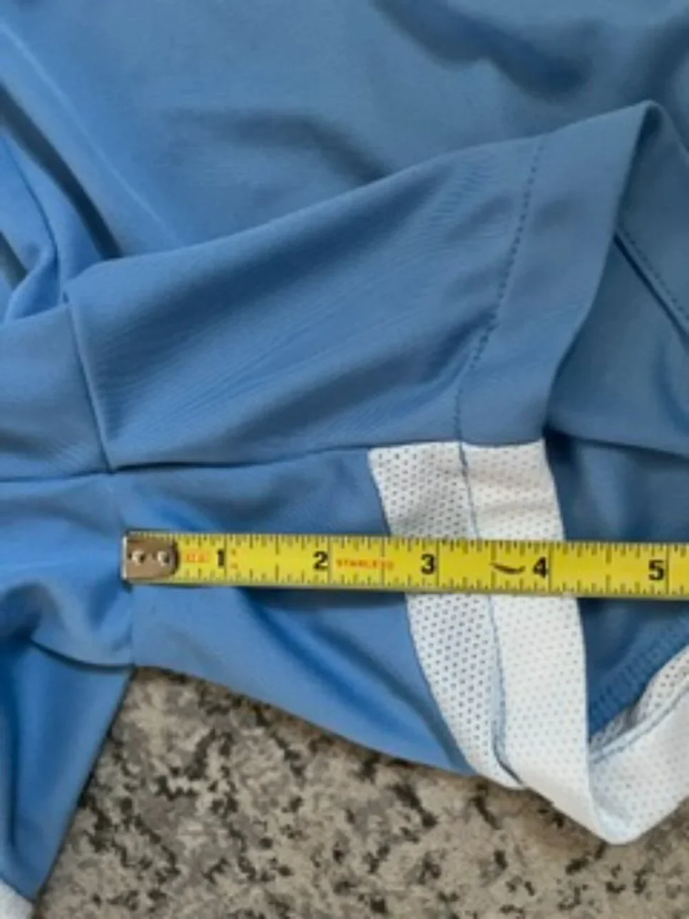 🧡3/$15 NIKE DRI-FIT Slim Fit Light Blue White Shorts XS